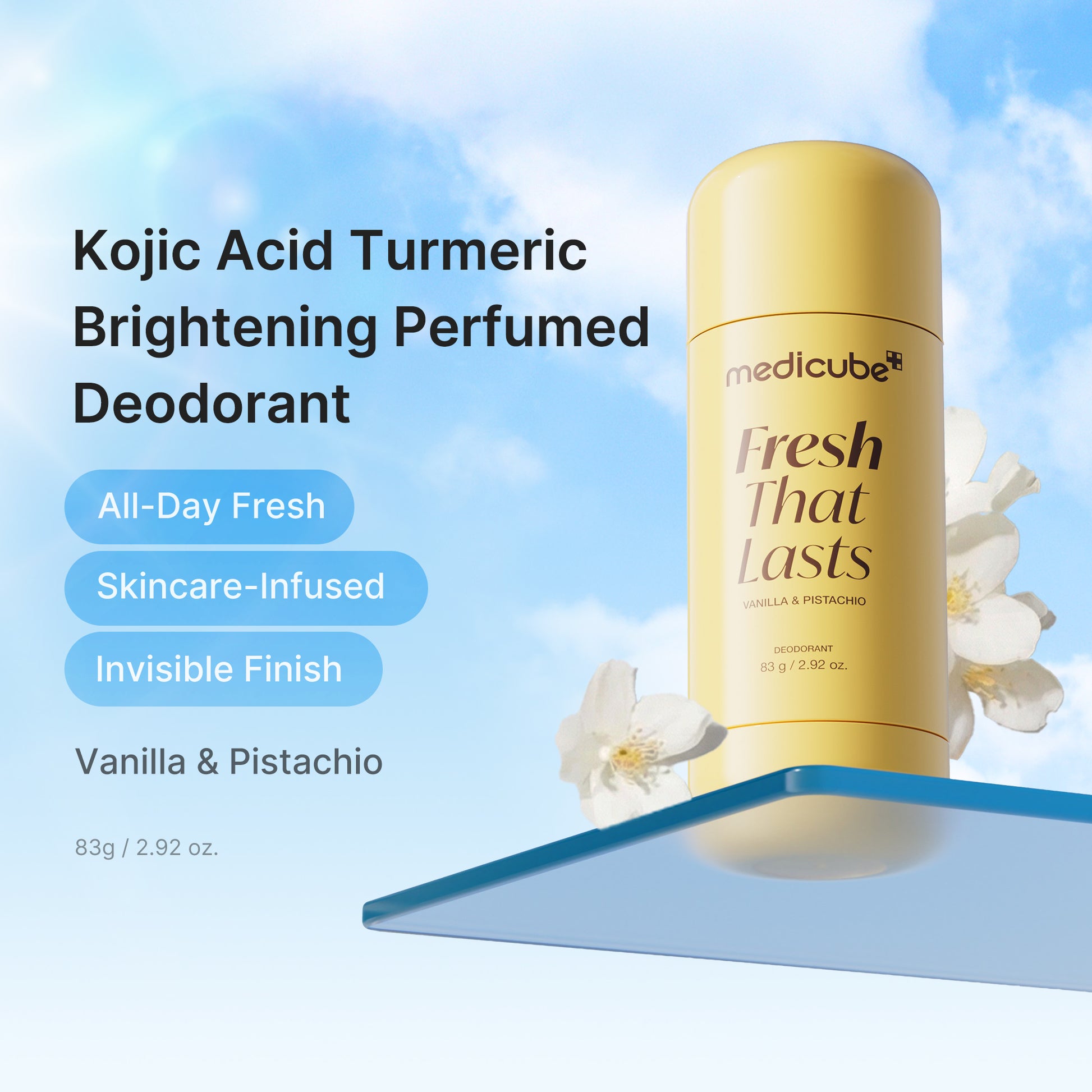 Kojic Acid Brightening Deodorant (Vanilla & Pistachio) - medicube.us