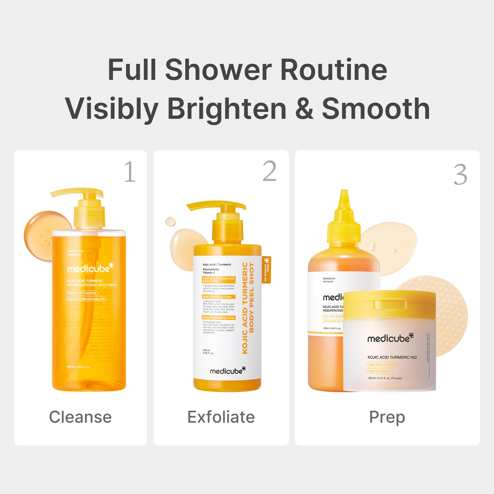 Kojic Acid Turmeric Brightening Body Wash - medicube.us