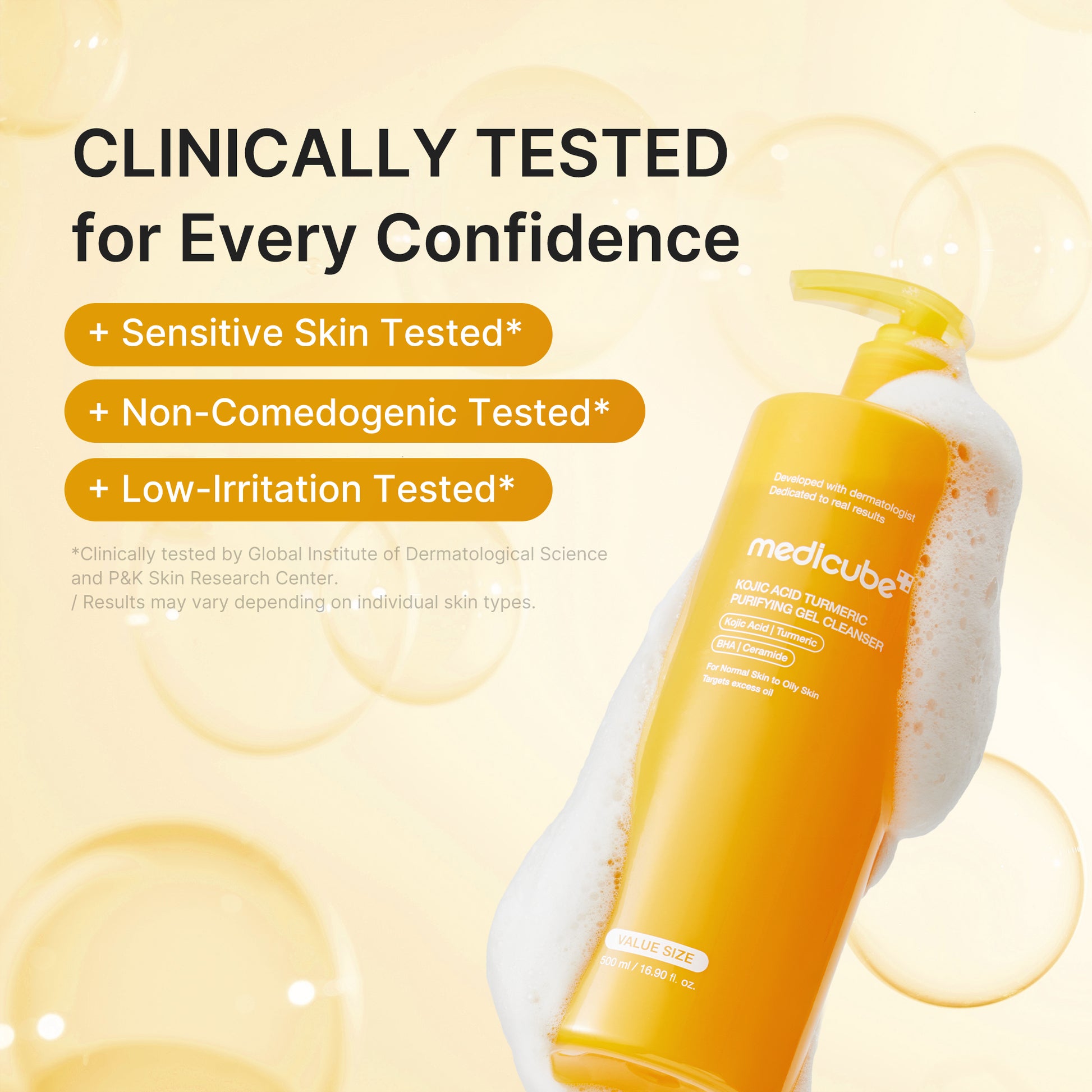 Kojic Acid Turmeric Purifying Gel Cleanser - medicube.us