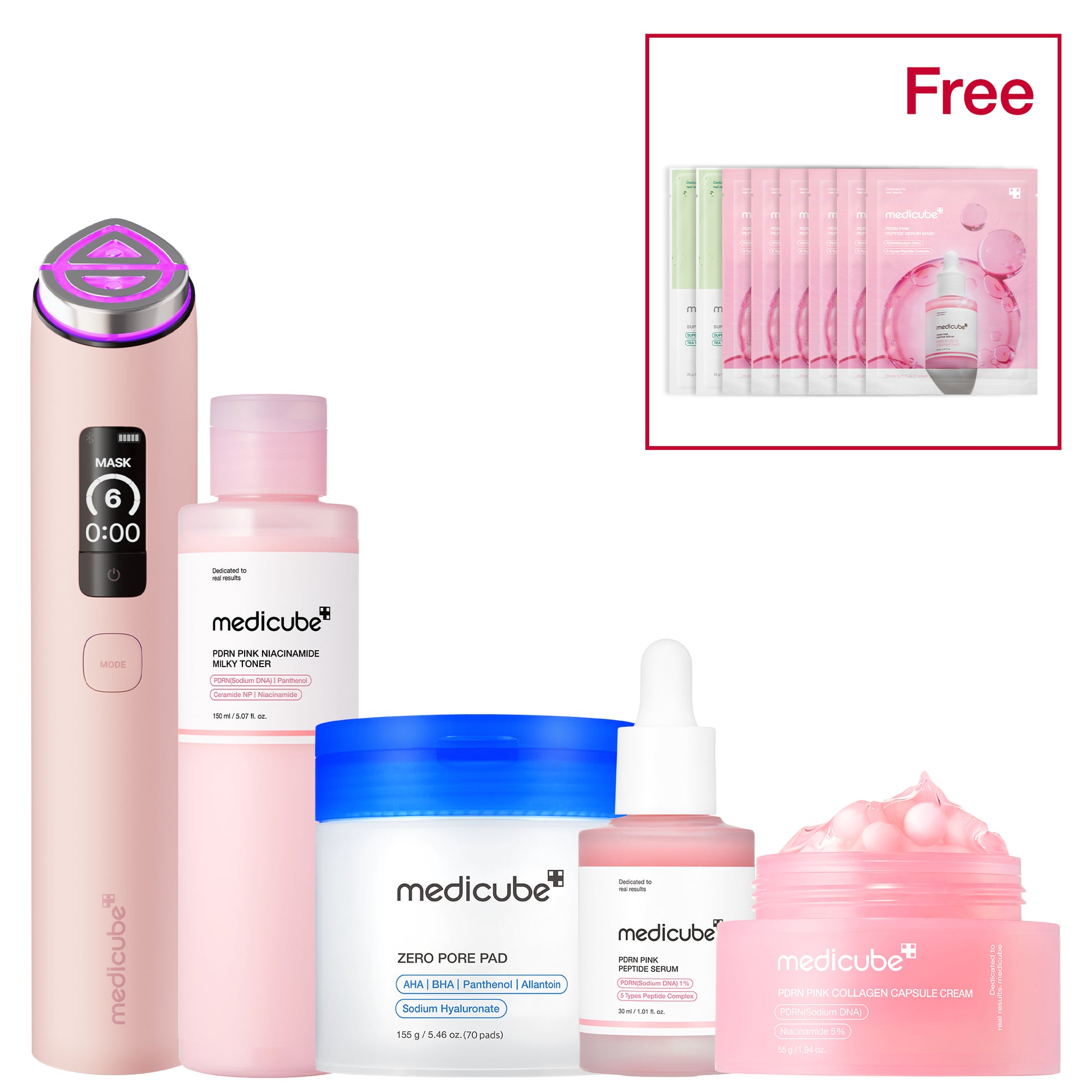 No.1 Best Glass Glow Set Pink - medicube.us