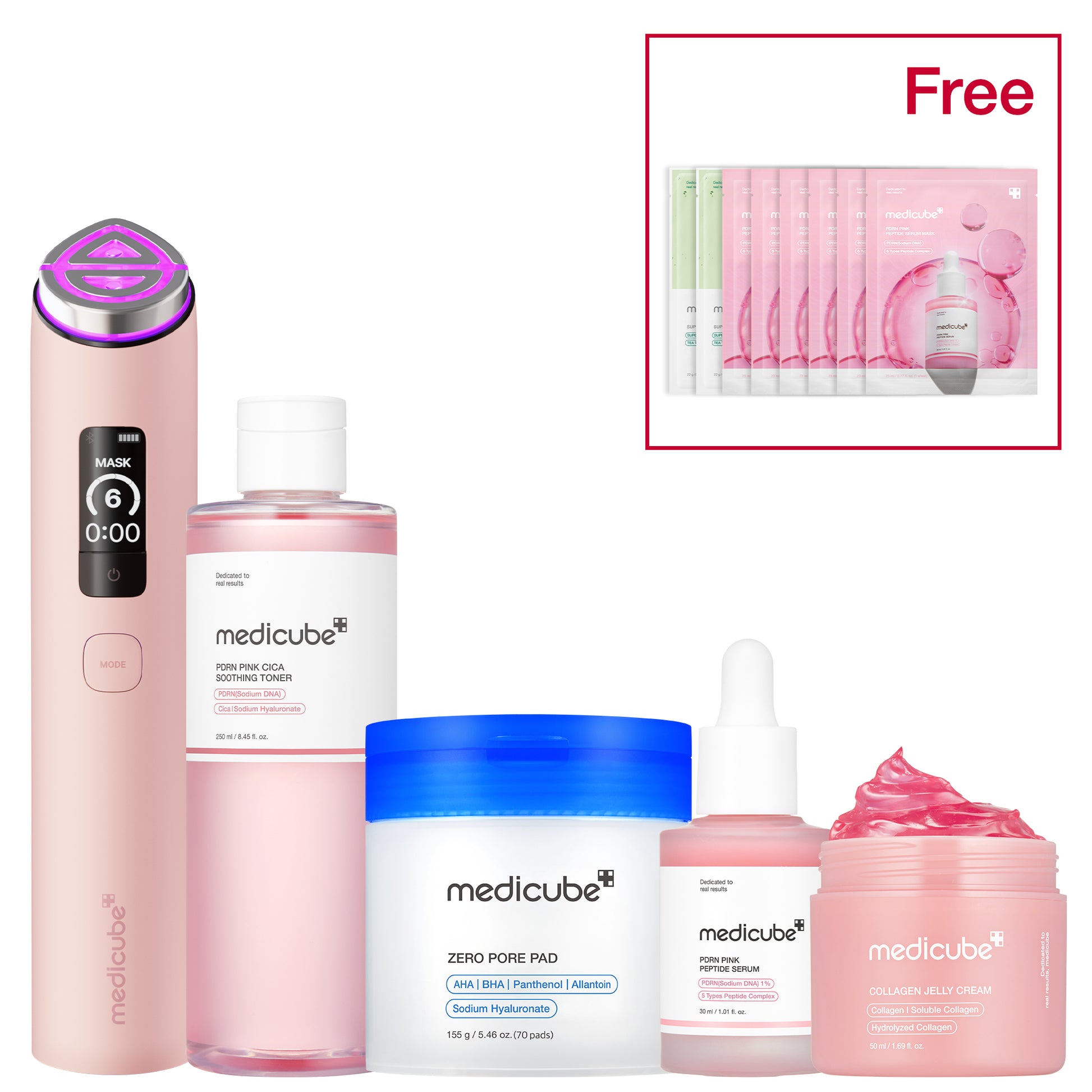 No.1 Best Glass Glow Set Pink - medicube.us