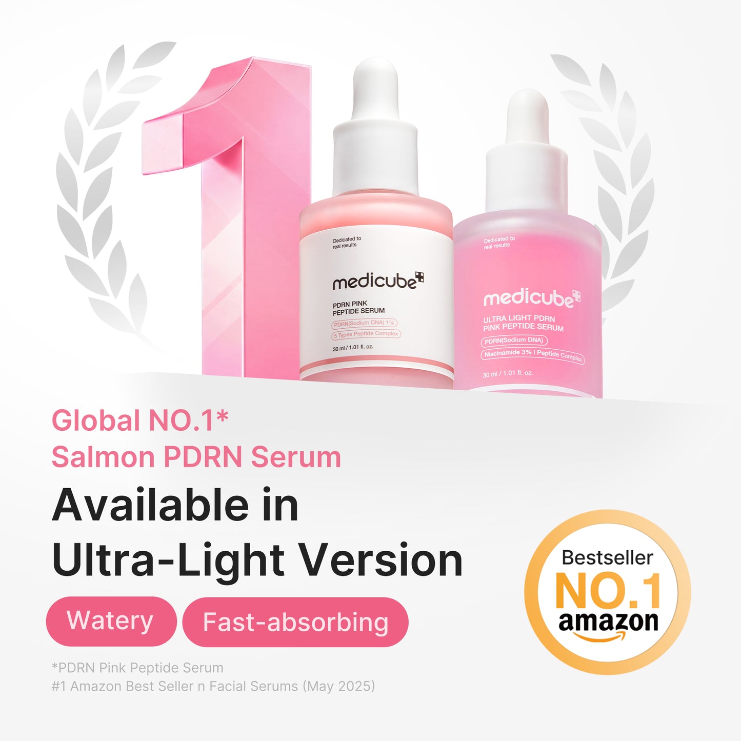 Ultra Light PDRN Pink Peptide Serum - medicube.us