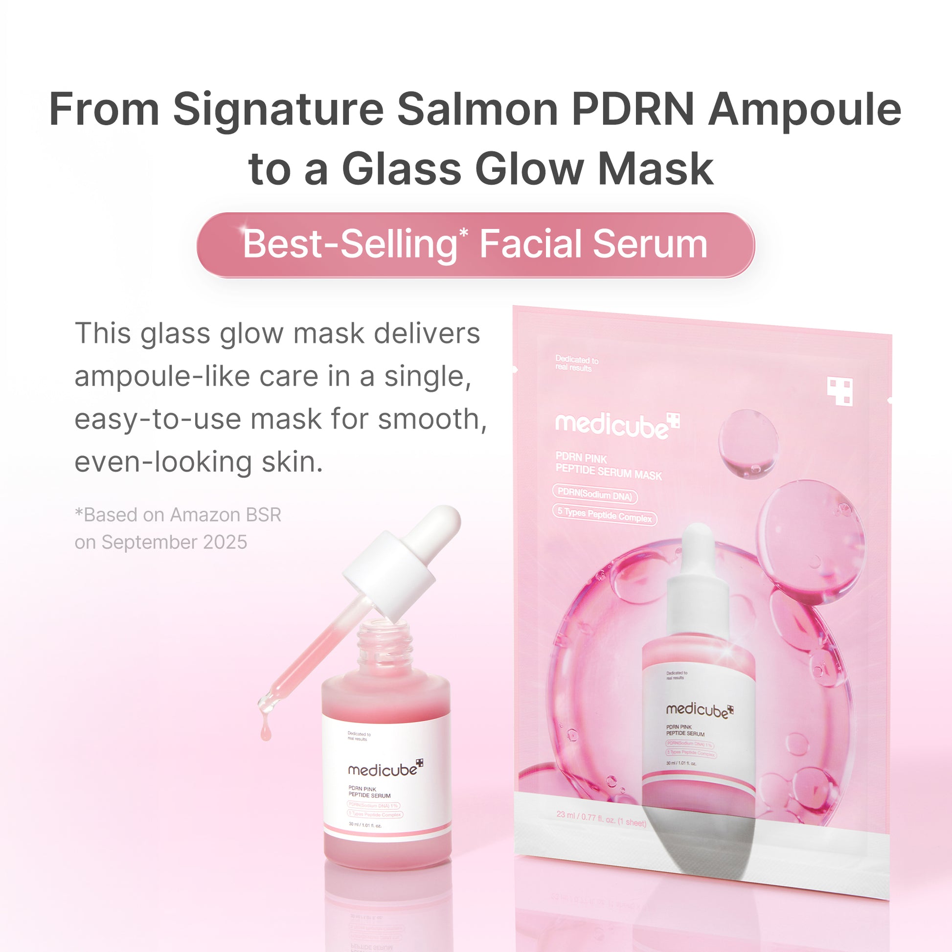 PDRN Pink Peptide Ampoule Mask - medicube.us