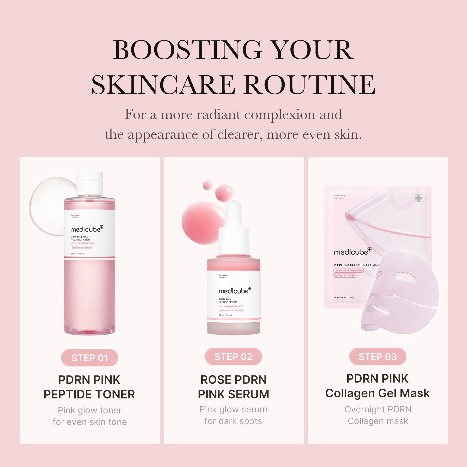 PDRN Pink Peptide Toner - medicube.us
