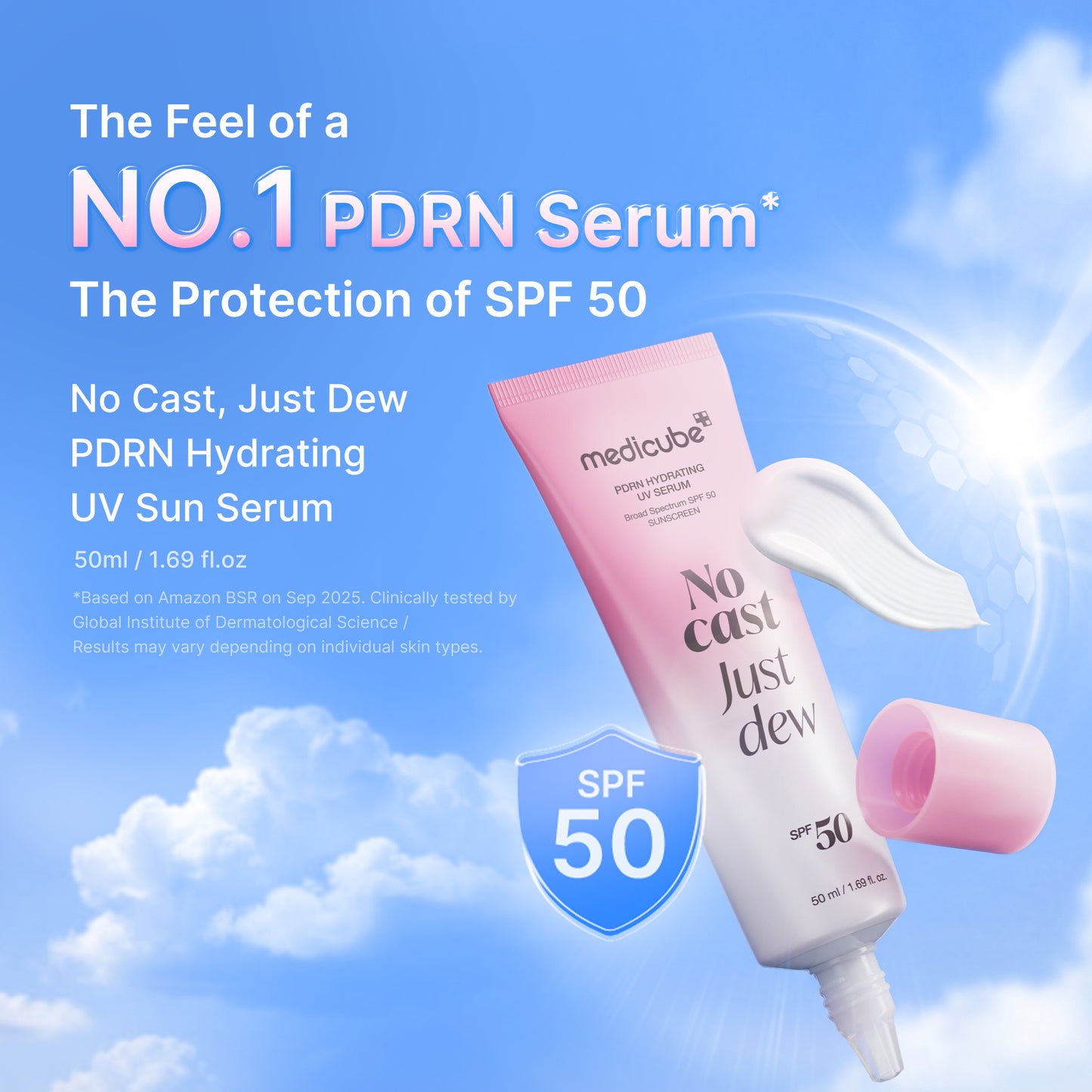 PDRN Hydrating UV Sun Serum - medicube.us